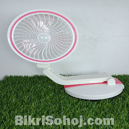 Rechargeable Folding Table Fan with Led Light LR-2018